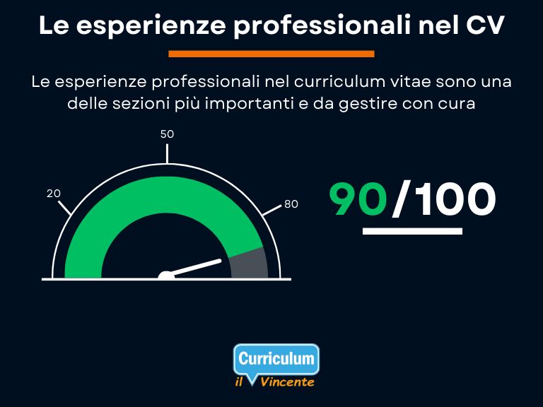 Le esperienze professionali nel curriculum vite