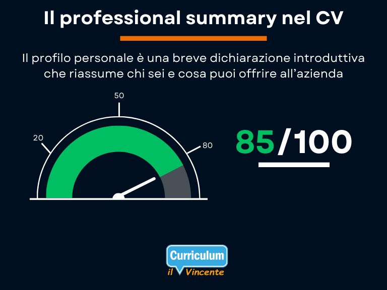 Il profilo introduttivo nel Curriculum Vitae